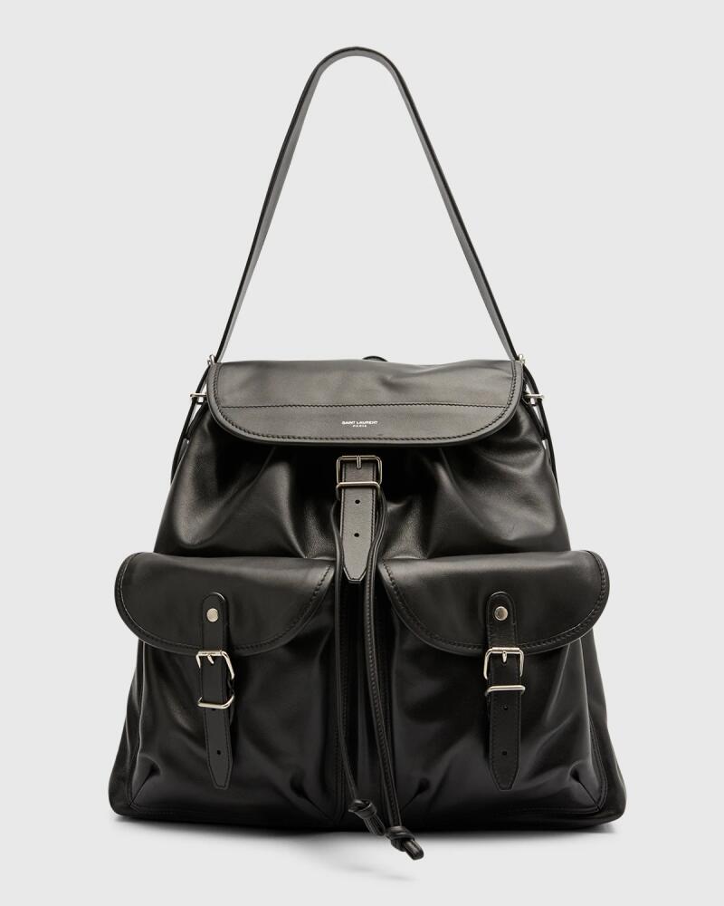 Saint Laurent Backpack Shoulder Bag in Soft Leather Cover