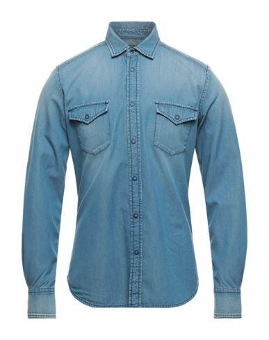 Hand Picked Man Denim shirt Blue Cotton Cover