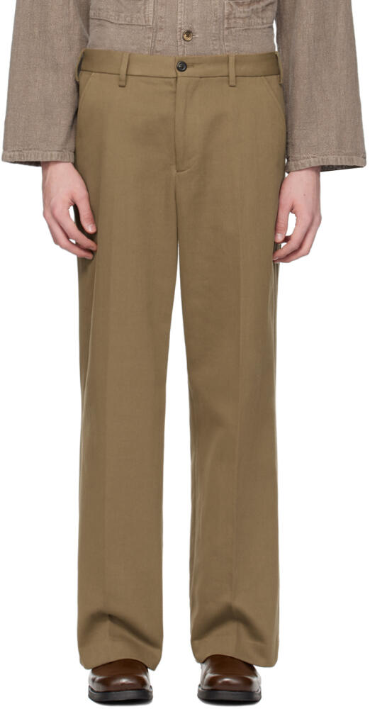 OUR LEGACY Khaki Sailor Trousers Cover