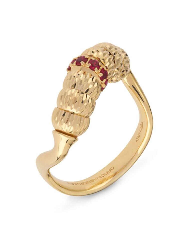 Officina Bernardi 18kt yellow gold Enigma ruby ring Cover