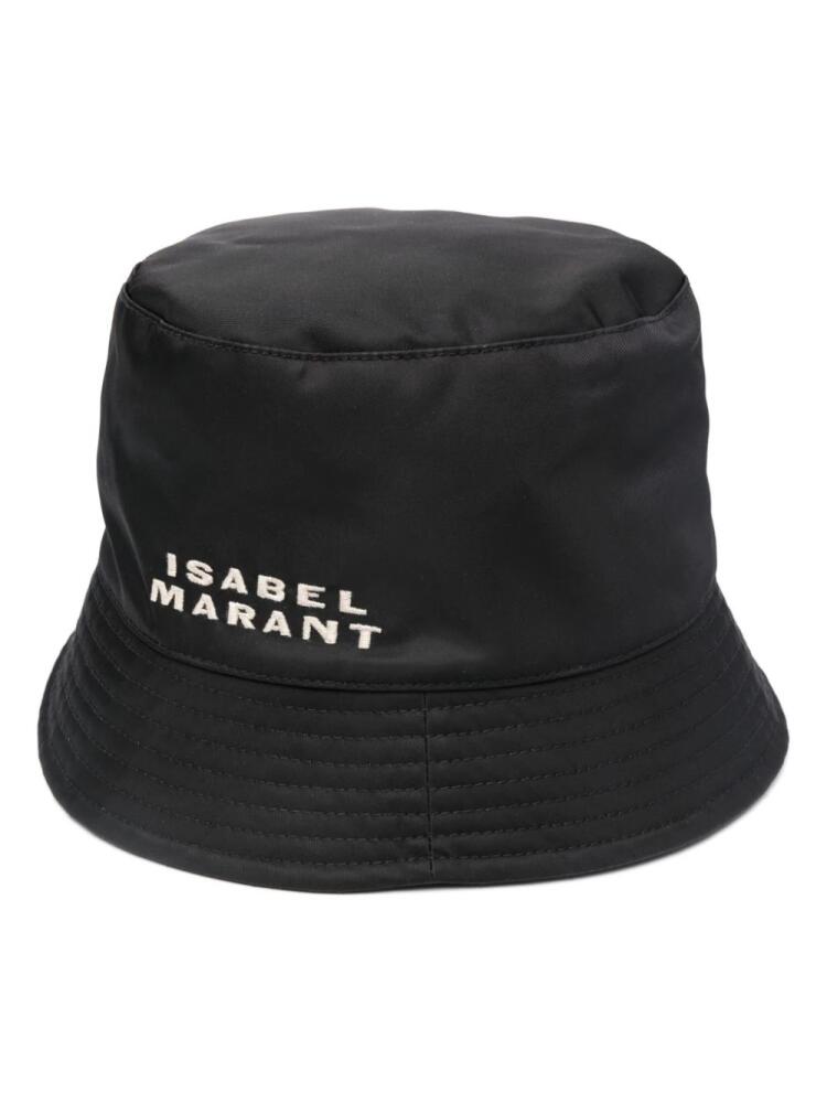 ISABEL MARANT Haley logo-embroidered bucket hat - Black Cover