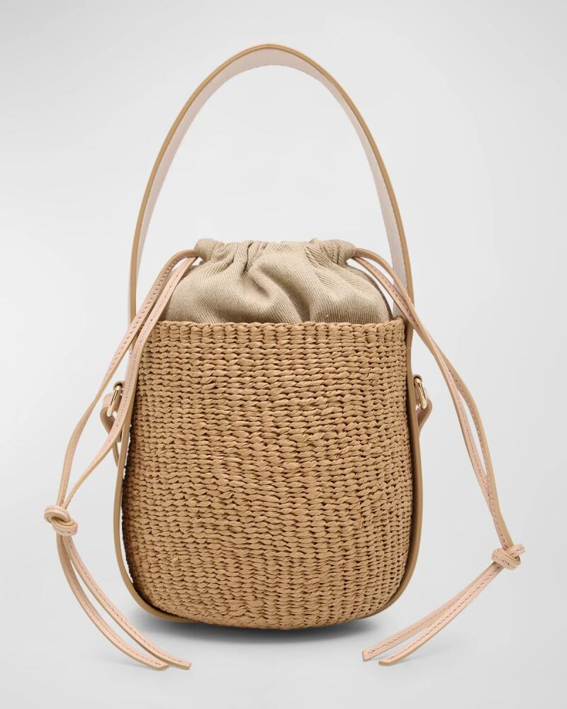 Chloe x Mifuko Woody Small Bucket Bag in Paper and Leather Cover