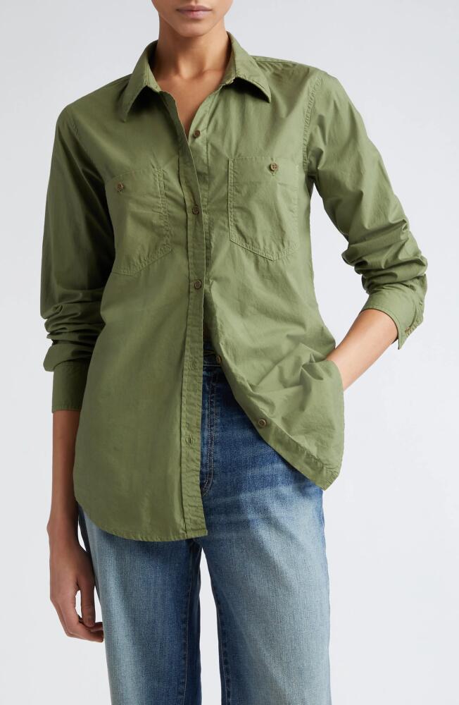 Nili Lotan Perine Button-Up Shirt in Camo Cover