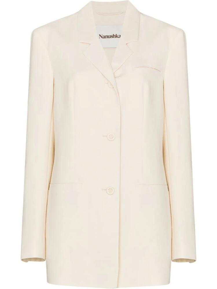 Nanushka single-breasted blazer - Neutrals Cover