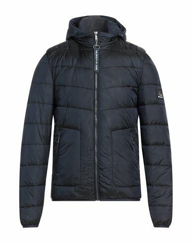 Yes Zee By Essenza Man Puffer Navy blue Polyamide, Polyester Cover