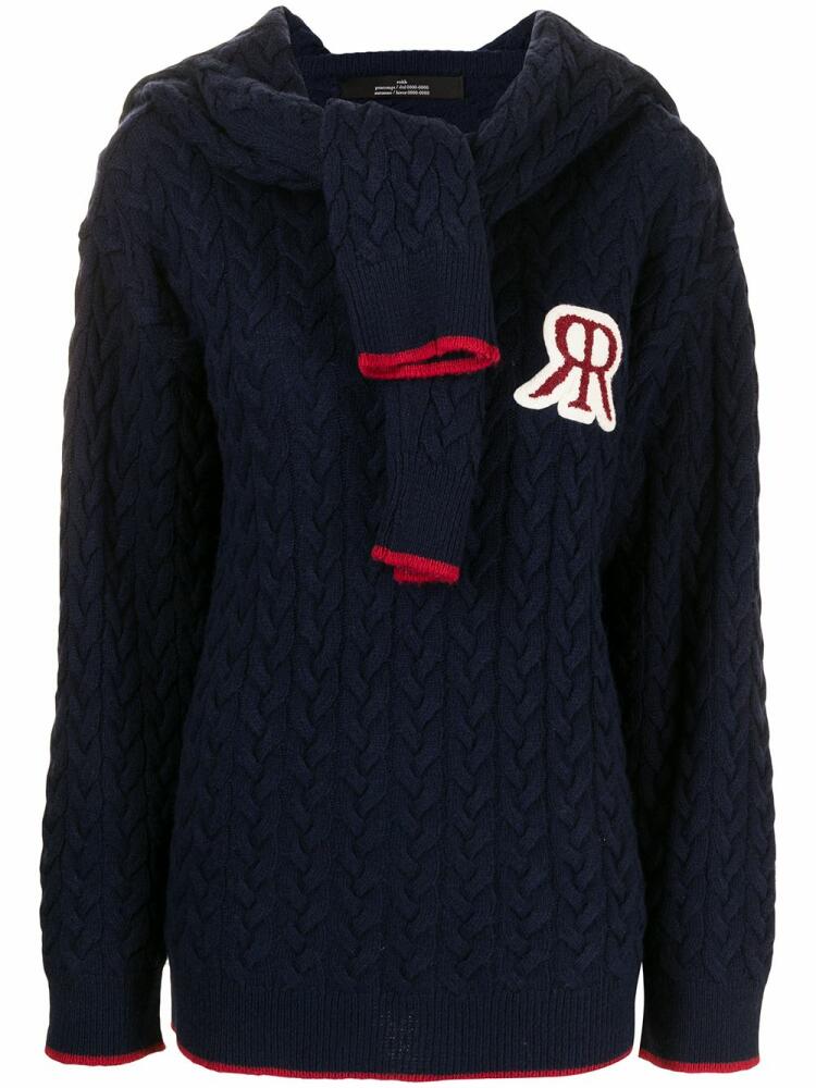 Rokh Sailor cable knit jumper - Blue Cover