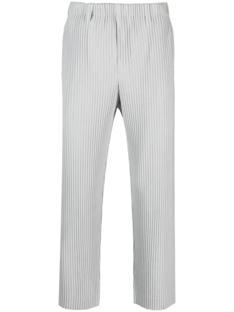 Homme Plissé Issey Miyake low-rise pleated cropped trousers - Grey Cover