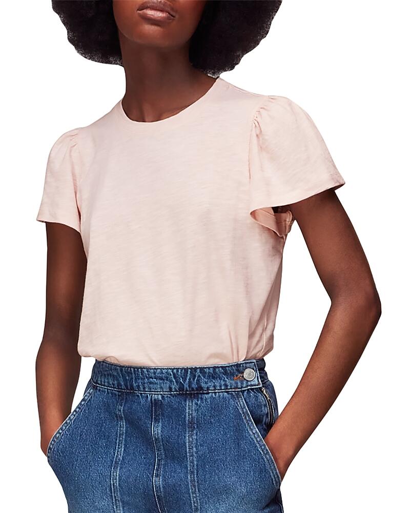 Whistles Cotton Frill Sleeve Tee Cover