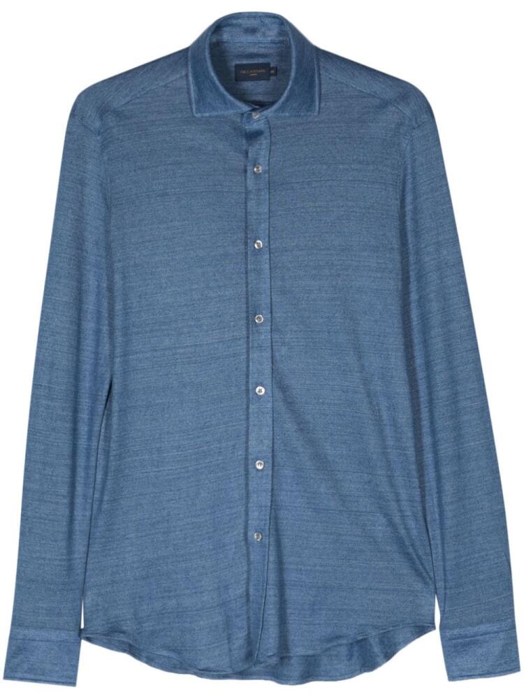 Paul & Shark spread-collar linen shirt - Blue Cover