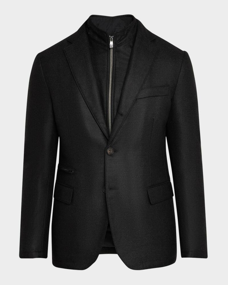 Corneliani Men's Wool-Cashmere ID Blazer Cover