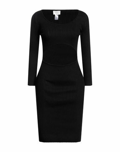 Vicolo Woman Midi dress Black Viscose, Polyester Cover