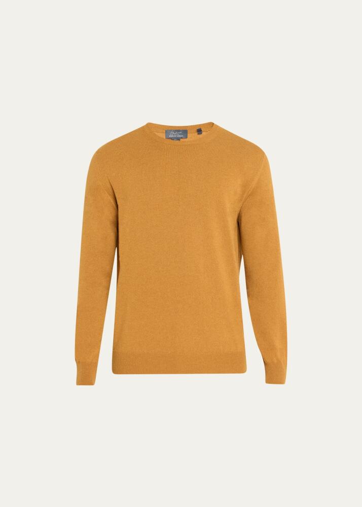 Bergdorf Goodman Men's Solid Cashmere Crewneck Sweater Cover