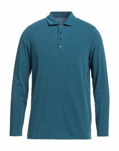 Majestic Filatures Man Polo shirt Deep jade Cotton, Elastane Cover