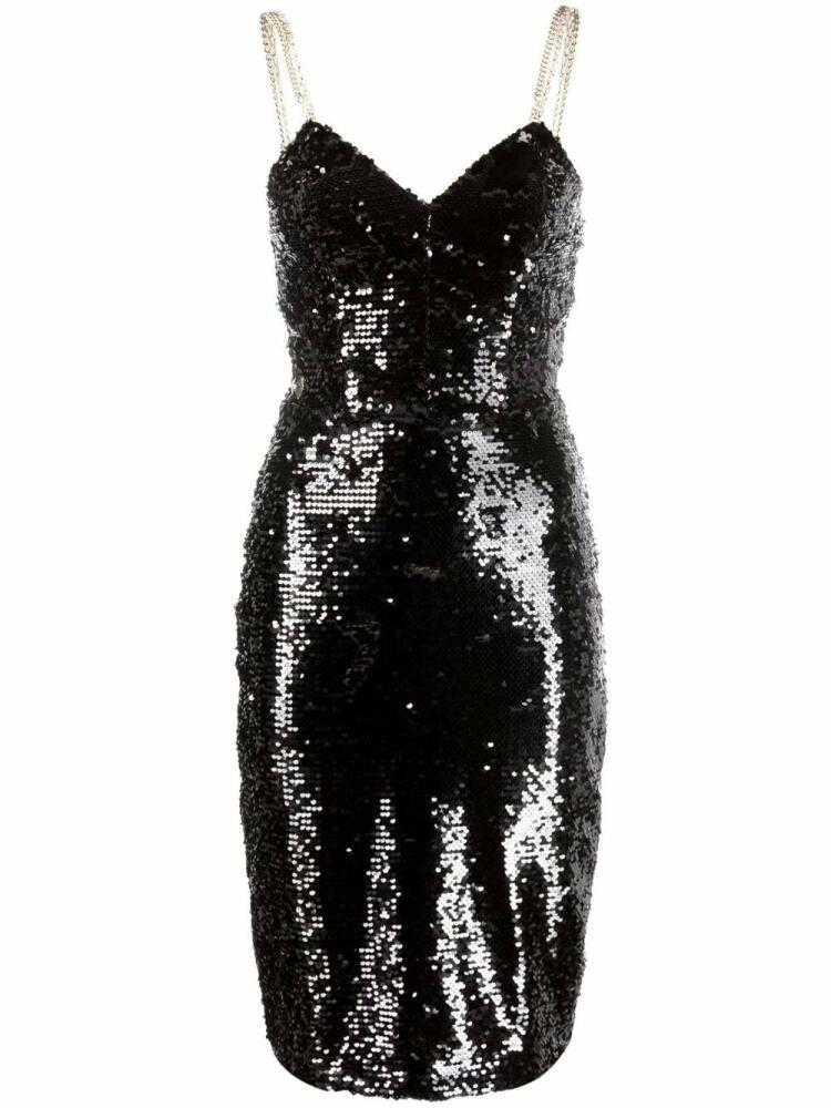 Philipp Plein sequin embellished midi dress - Black Cover