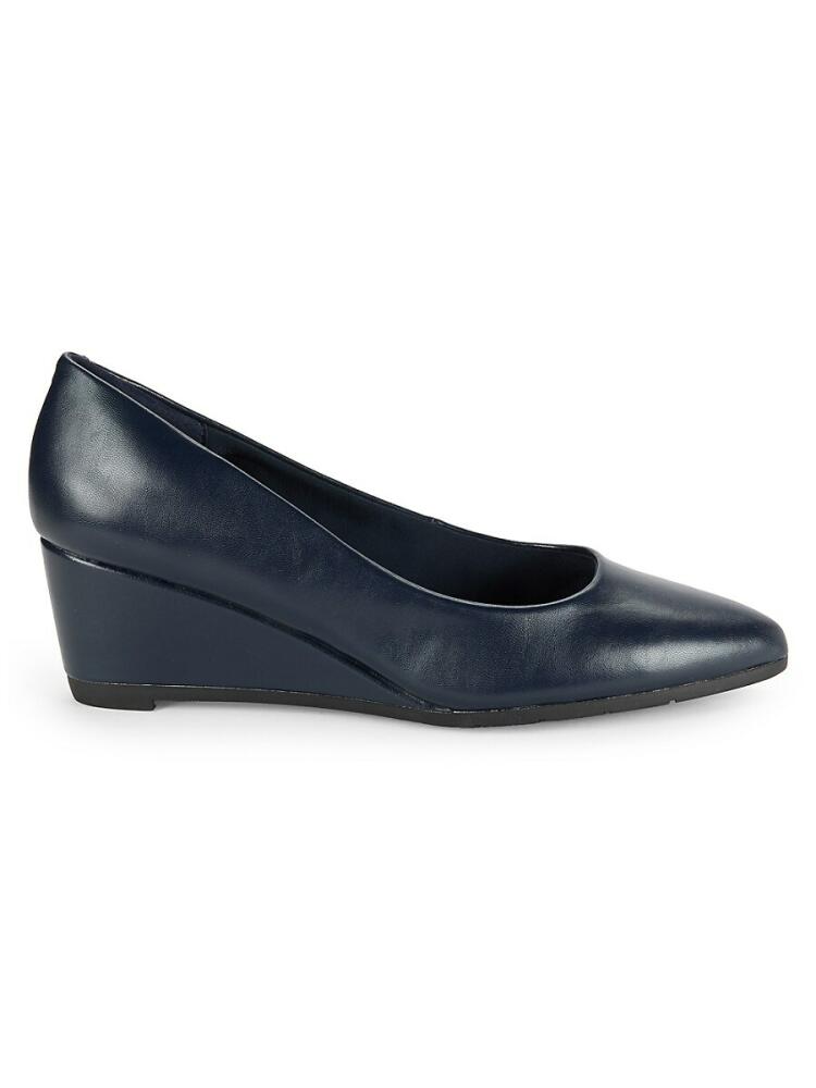 Easy Spirit Women's Jenni Point Toe Platform Pumps - Dark Blue Cover