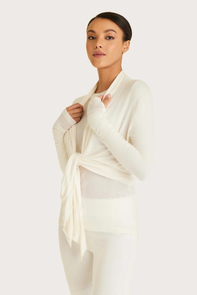 ALALA Washable Cashmere Cardigan in Bone Cover