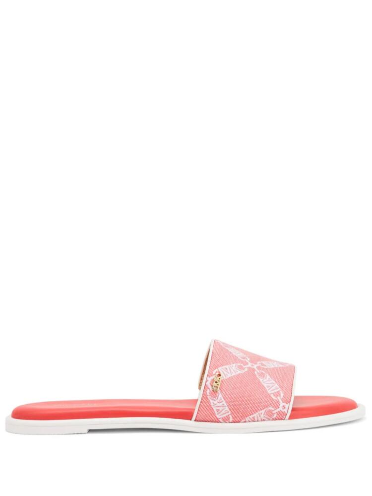 Michael Kors Saylor monogram-print sandals - Red Cover