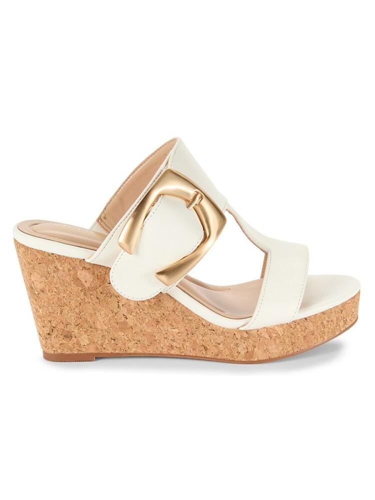 Charles David Women's Glory Wedge Platform Sandals - White Cover