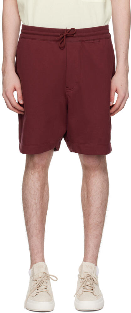 Y-3 Burgundy Loose-Fit Shorts Cover