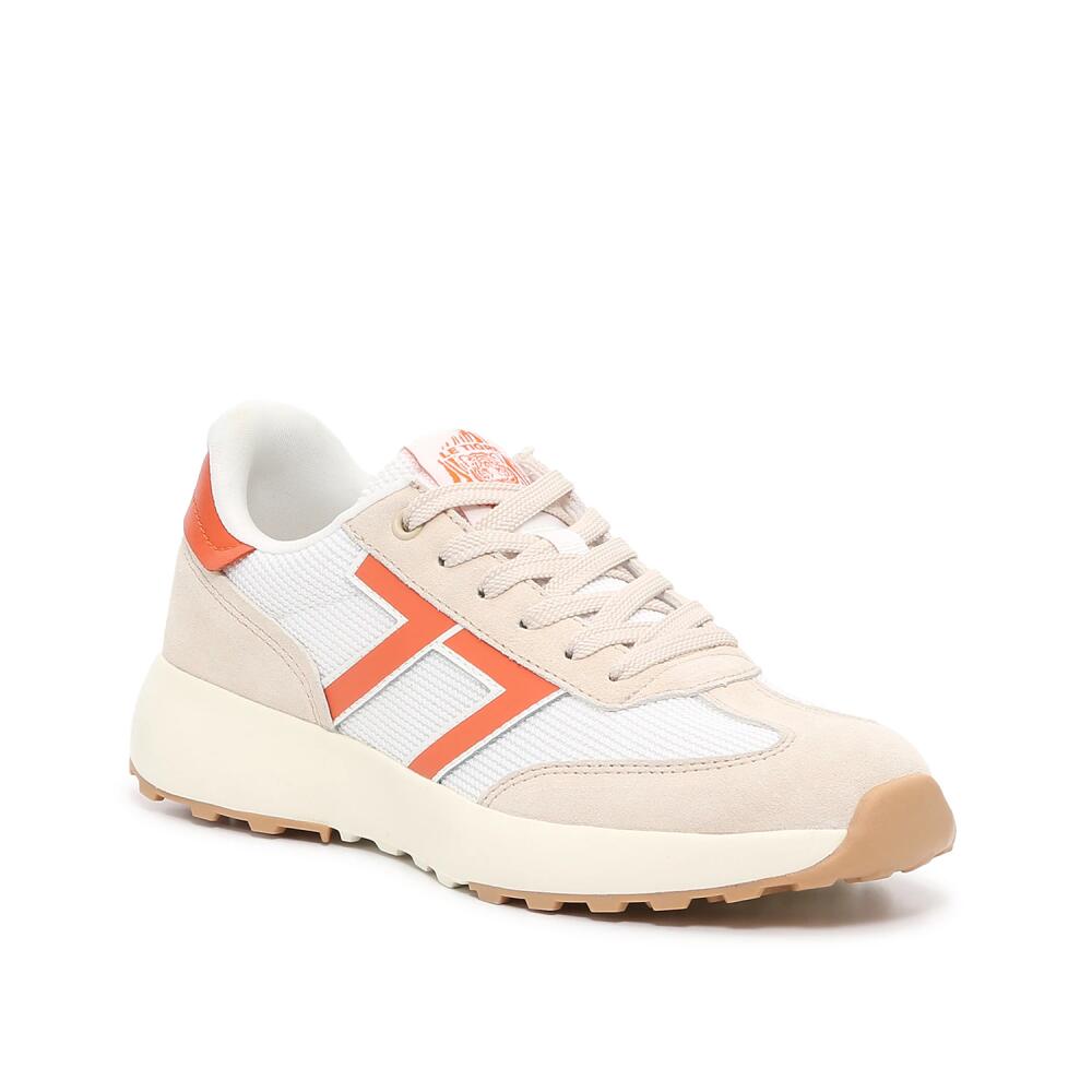 Le TIGRE Baxter Sneaker | Men's | White/Orange/Beige Cover