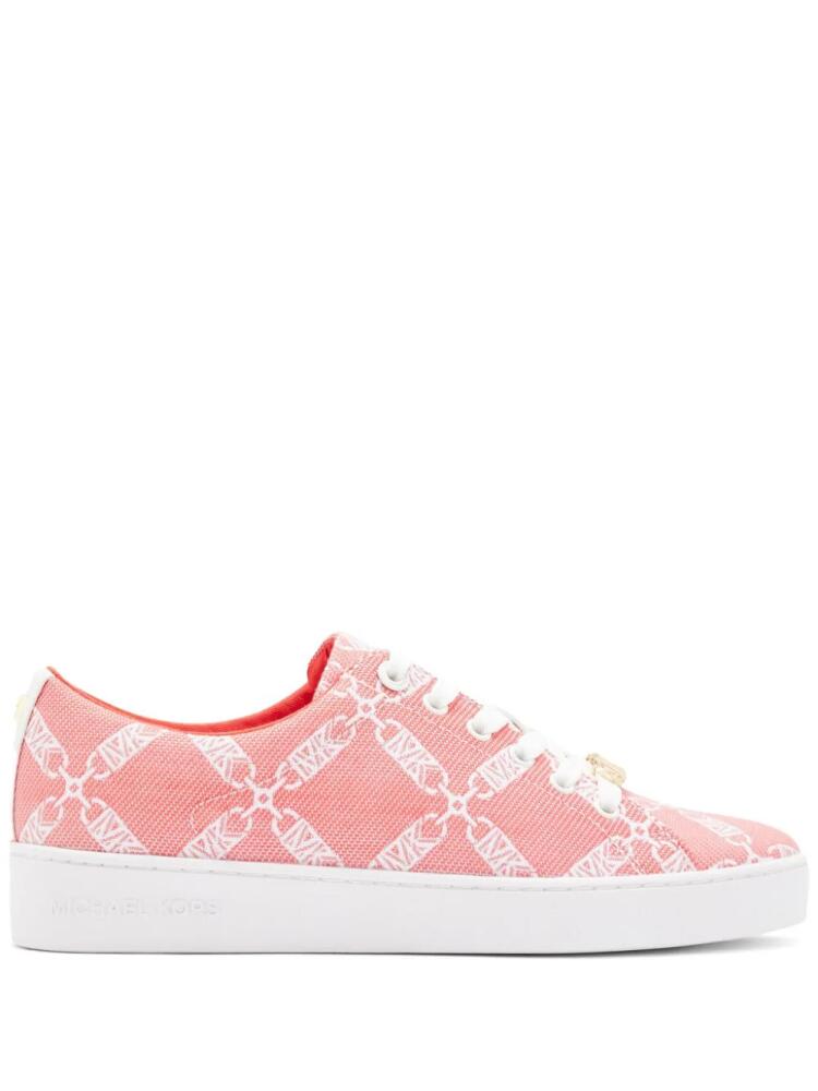 Michael Kors Keaton Empire logo-print sneakers - Pink Cover