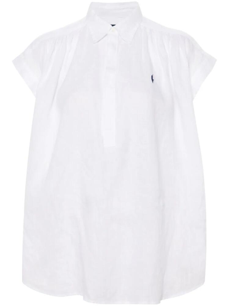 Polo Ralph Lauren Polo Pony linen blouse - White Cover