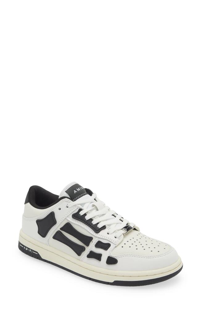 AMIRI Skeleton Low Top Sneaker in White/Black Cover