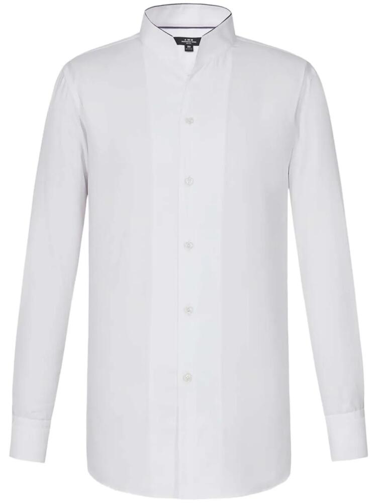 Shanghai Tang contrast-collar cotton shirt - White Cover