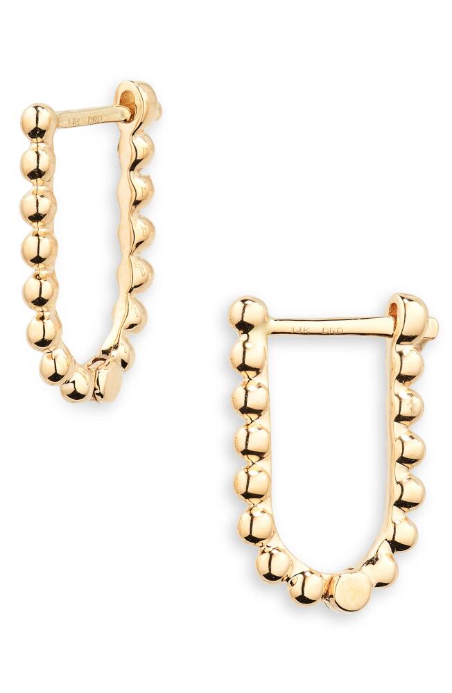 Dana Rebecca Designs Poppy Rae U-Hoop Earrings in Yellow Gold Cover