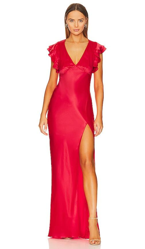 Amanda Uprichard x REVOLVE Cecelia Gown in Red Cover