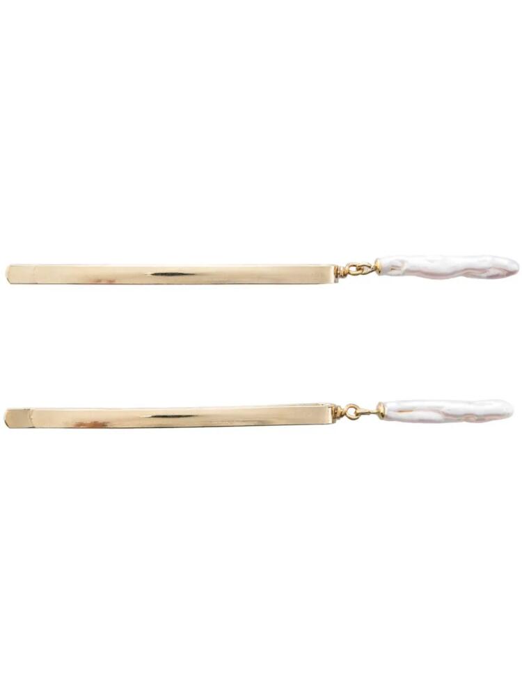 BEATRIZ PALACIOS Baroque hair pins (set of two) - Gold Cover