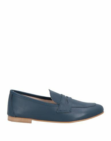 Geneve Woman Loafers Blue Leather Cover