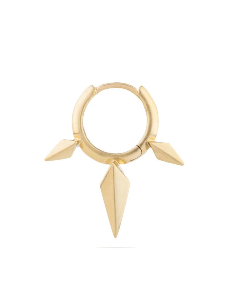 MARIA TASH 14kt yellow gold Spike single hoop earrings Cover