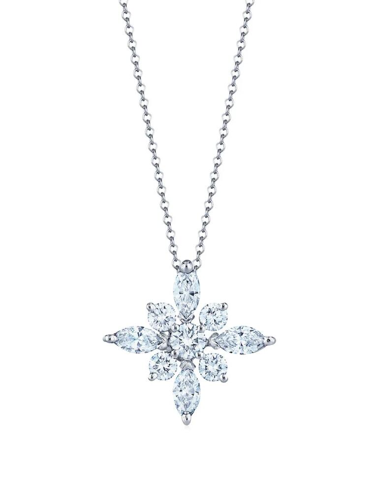 KWIAT platinum large diamond star pendant necklace - Silver Cover