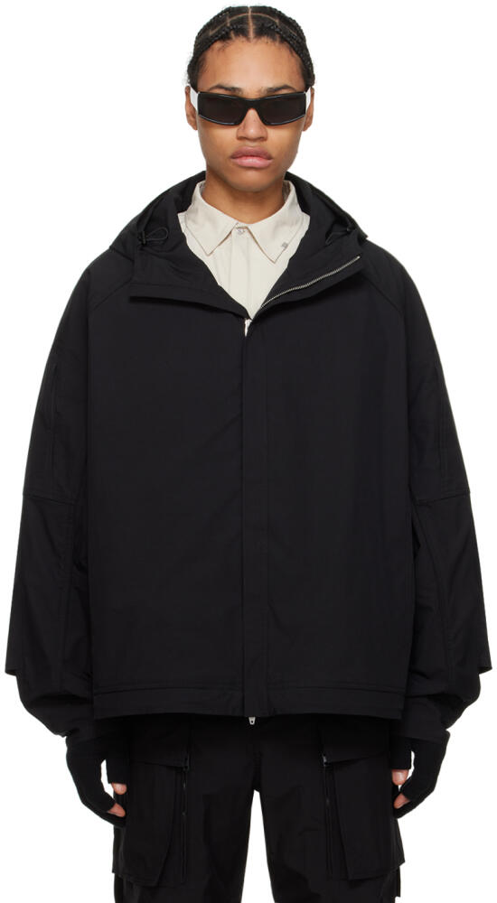 Juun.J Black Raglan Sleeve Jacket Cover