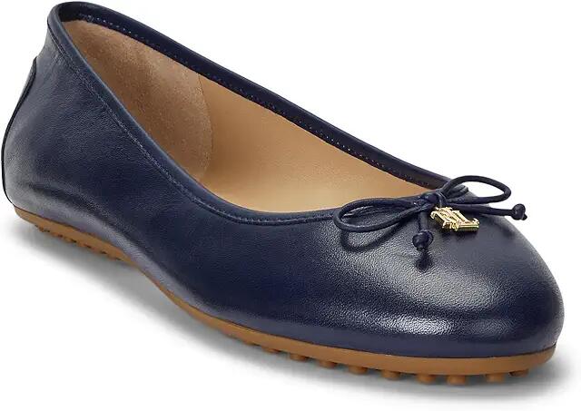 Lauren Ralph Lauren Jayna Driver Flat (Refined Navy) Women's Flat Shoes Cover