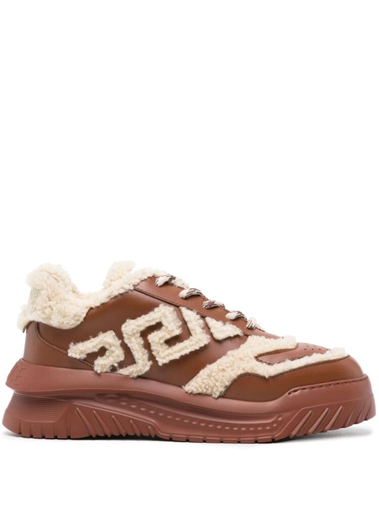 Versace Greca Odissea shearling sneakers - Brown Cover