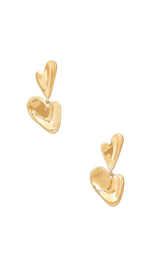 Jenny Bird Layla Drop Earrings in Metallic Gold Cover