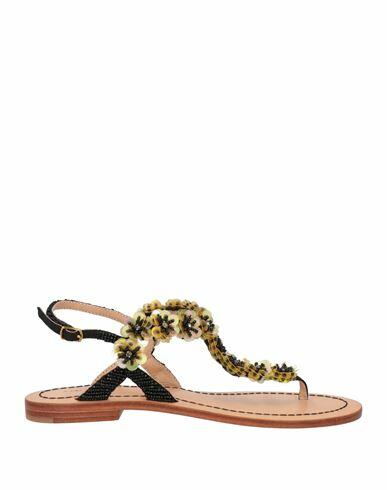 Malìparmi Woman Thong sandal Black Textile fibers Cover