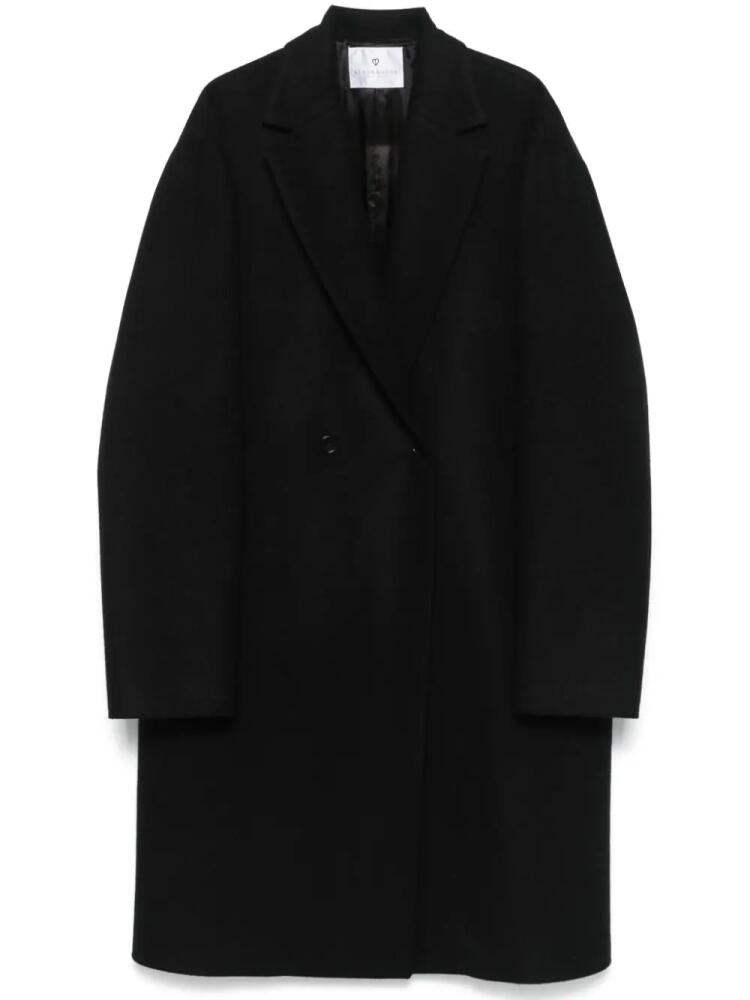 SEVEN GAUGE double-breasted coat - Black Cover