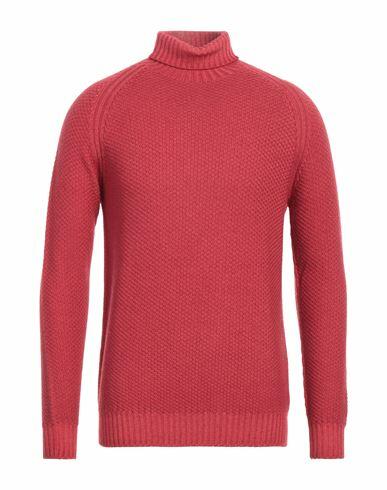 H953 Man Turtleneck Red Merino Wool Cover