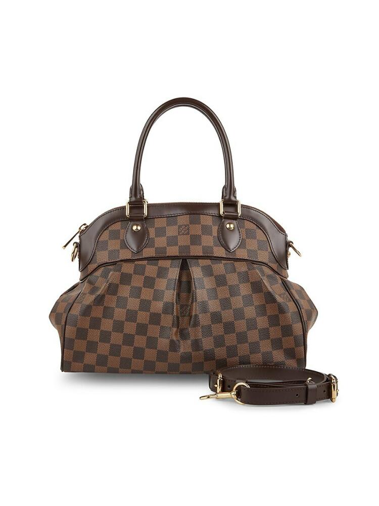 Louis Vuitton Women's Damier Ebene Canvas Top Handle Bag - Brown Cover