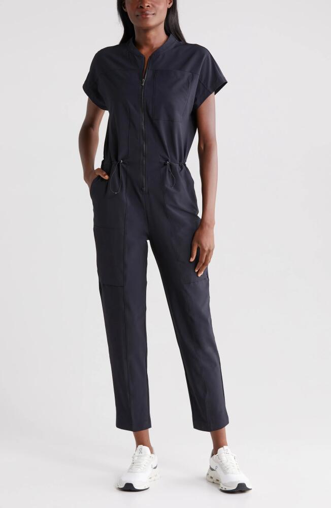 zella In Flight Cargo Jumpsuit in Black Cover