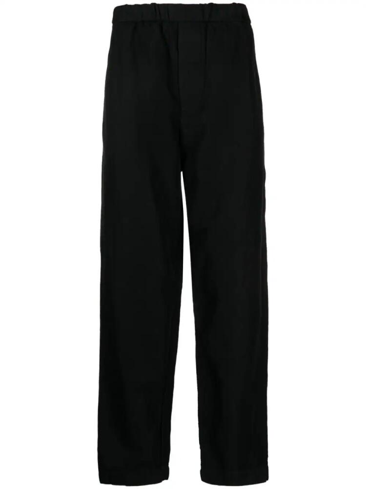 Casey Casey elasticated-waistband straight-leg trousers - Black Cover