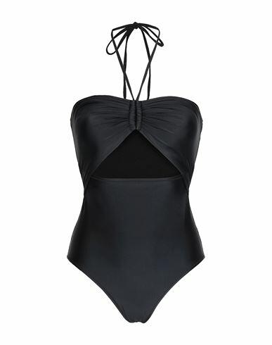 8 By Yoox Woman One-piece swimsuit Black Recycled polyamide, Elastane Cover