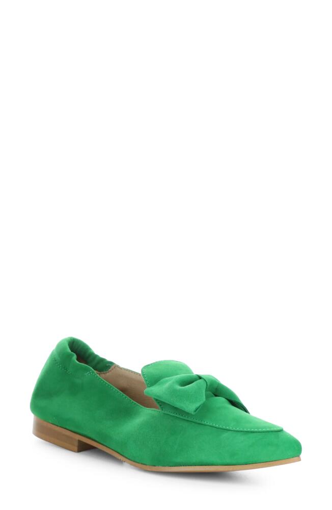 Bos. & Co. Nicole Pointed Toe Loafer in Irish Green Cover