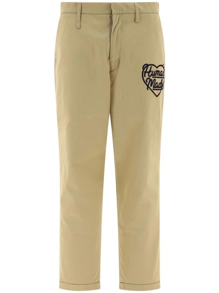 Human Made straight-leg heart-shaped logo trousers - Neutrals Cover