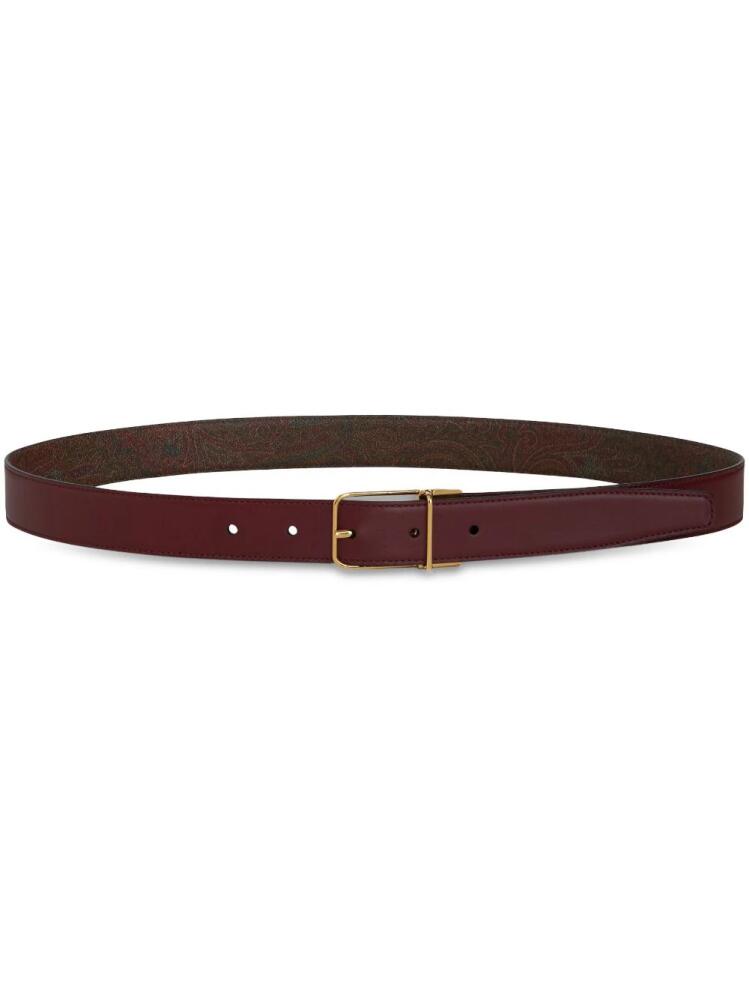 ETRO reversible buckled leather belt - Brown Cover