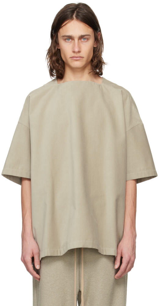 Fear of God Green Square Neck T-Shirt Cover