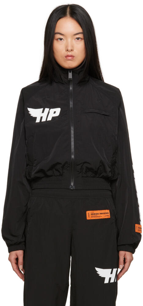 Heron Preston Black Fly Track Jacket Cover